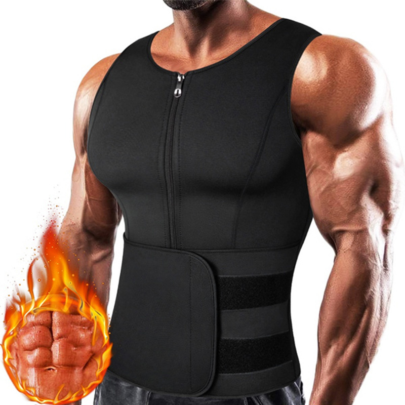 Crossfit Weight Vest - Мужской неопреновый корсет на молнии для