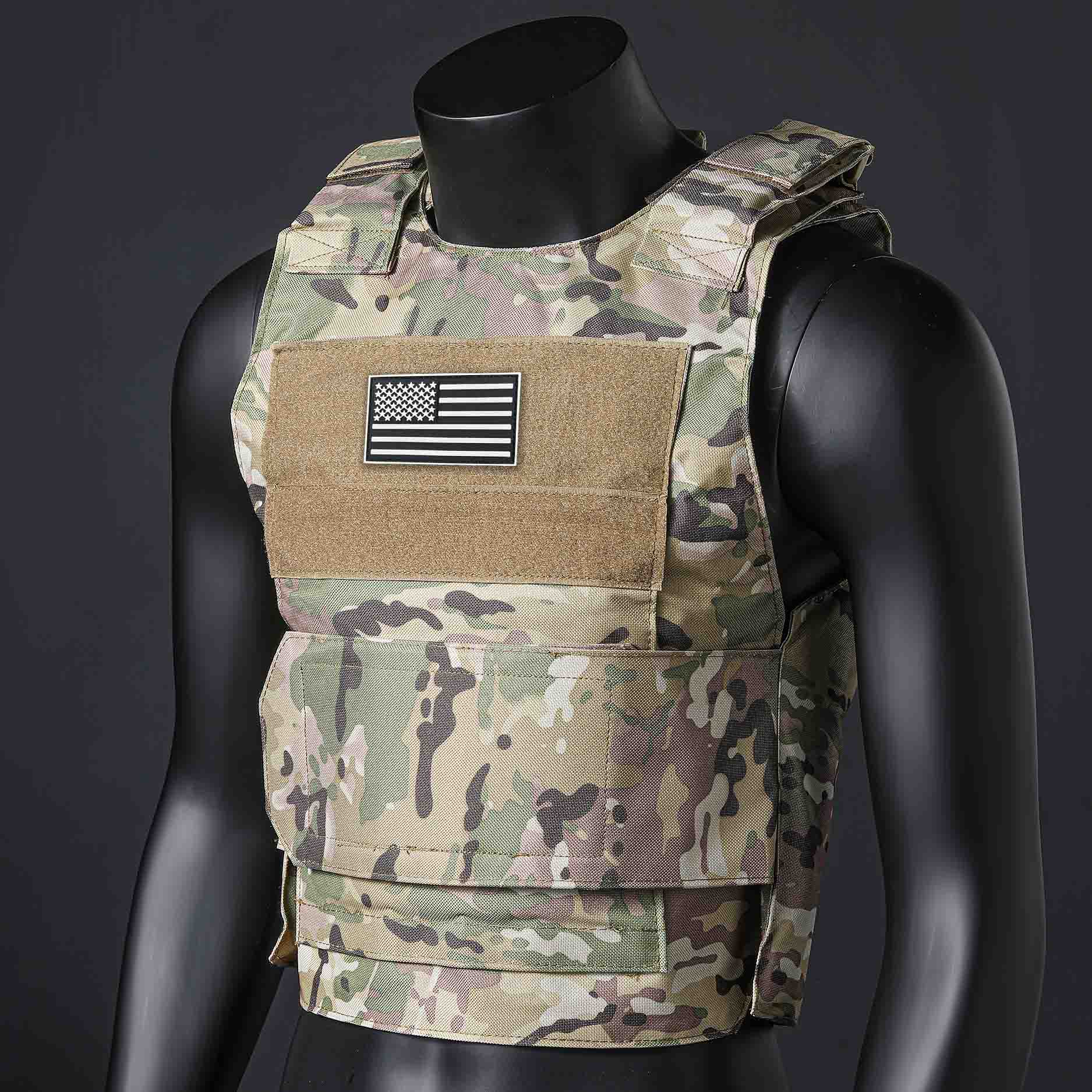 Crossfit Weight Vest - (Подарок американского флага) Быстросъемный тренировочный жилет