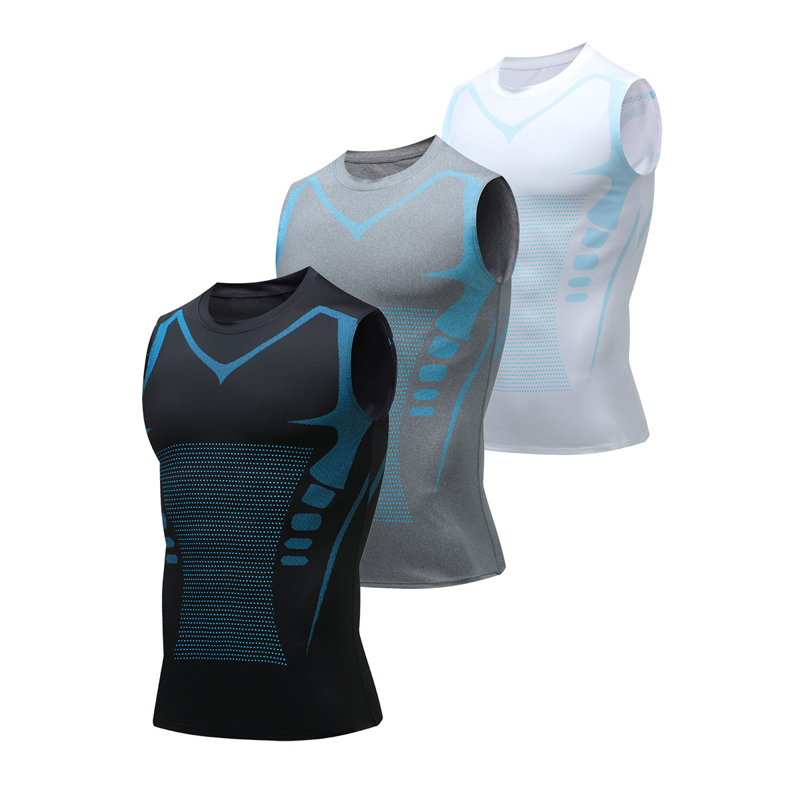 Crossfit Vest - Компрессионная майка, мужская спортивная рубашка без