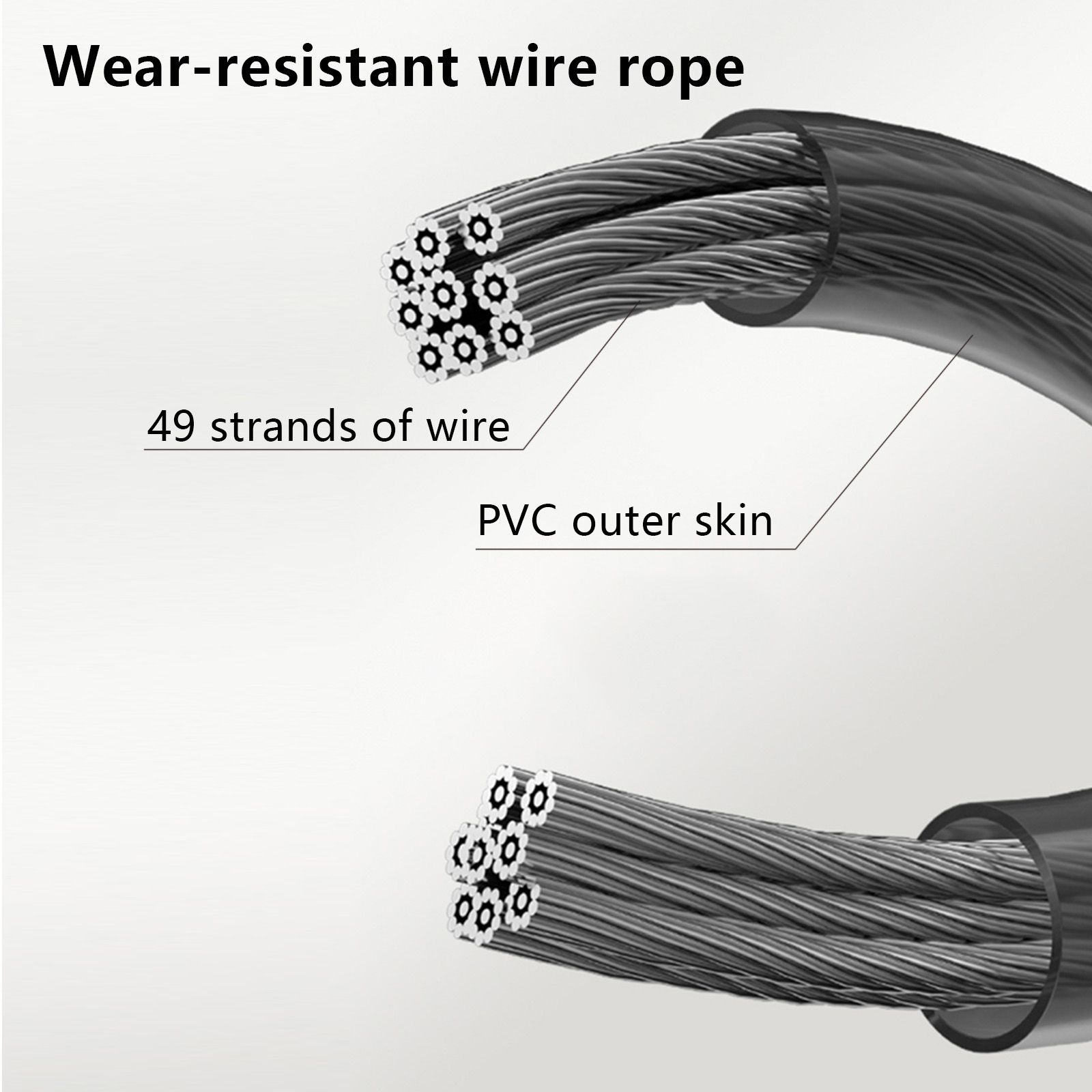 Высокопрочный черный стальной  – обзор и цена Skipping Rope Pvc